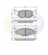 Комплект тормозных колодок COMLINE CBP0148 Комплект тормозных колодок COMLINE CBP0148