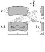 Комплект тормозных колодок TRUSTING 415.1 Комплект тормозных колодок TRUSTING 415.1