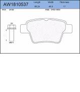Комплект тормозных колодок AYWIPARTS AW1810537 Комплект тормозных колодок AYWIPARTS AW1810537