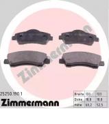 Комплект тормозных колодок ZIMMERMANN 25250.190.1 Комплект тормозных колодок ZIMMERMANN 25250.190.1