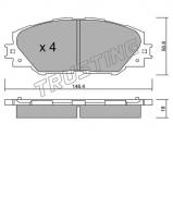 Комплект тормозных колодок TRUSTING 764.0 Комплект тормозных колодок TRUSTING 764.0