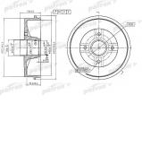 Тормозный барабан PATRON PDR1353 Тормозный барабан PATRON PDR1353
