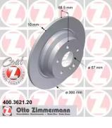 Тормозной диск ZIMMERMANN 400.3621.20 Тормозной диск ZIMMERMANN 400.3621.20