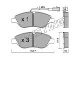 Комплект тормозных колодок TRUSTING 593.0 Комплект тормозных колодок TRUSTING 593.0