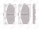 Комплект тормозных колодок LYNXauto BD-7107