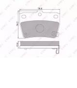 Комплект тормозных колодок LYNXauto BD-7510 Комплект тормозных колодок LYNXauto BD-7510