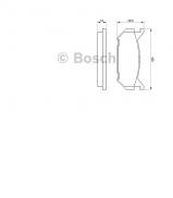 Комплект тормозных колодок BOSCH 0 986 424 266 Комплект тормозных колодок BOSCH 0 986 424 266