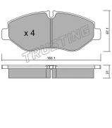 Комплект тормозных колодок TRUSTING 687.1 Комплект тормозных колодок TRUSTING 687.1