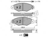 Комплект тормозных колодок TRUSTING 262.1 Комплект тормозных колодок TRUSTING 262.1