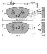Комплект тормозных колодок TRUSTING 969.0W Комплект тормозных колодок TRUSTING 969.0W