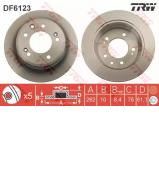 Тормозной диск TRW DF6123 Тормозной диск TRW DF6123