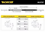 Газовая пружина MONROE ML5737 Газовая пружина MONROE ML5737