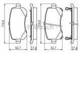 Комплект тормозных колодок BOSCH 0 986 494 496 Комплект тормозных колодок BOSCH 0 986 494 496