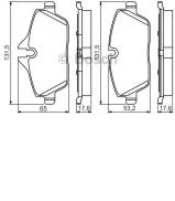 Комплект тормозных колодок BOSCH 0 986 495 251 Комплект тормозных колодок BOSCH 0 986 495 251