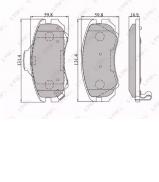 Комплект тормозных колодок LYNXauto BD-3602 Комплект тормозных колодок LYNXauto BD-3602