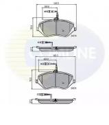 Комплект тормозных колодок COMLINE CBP11251 Комплект тормозных колодок COMLINE CBP11251