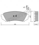 Комплект тормозных колодок TRUSTING 469.0 Комплект тормозных колодок TRUSTING 469.0