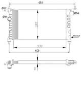 Теплообменник NRF 50551 Теплообменник NRF 50551