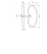 Комплект тормозных колодок BOSCH 0 986 424 572 Комплект тормозных колодок BOSCH 0 986 424 572