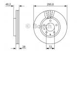 Тормозной диск BOSCH 0 986 479 758 Тормозной диск BOSCH 0 986 479 758