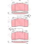 Комплект тормозных колодок TRW GDB1603 Комплект тормозных колодок TRW GDB1603