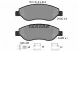 Комплект тормозных колодок TEXTAR 2455001 Комплект тормозных колодок TEXTAR 2455001