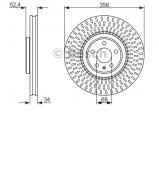 Тормозной диск BOSCH 0 986 479 748 Тормозной диск BOSCH 0 986 479 748