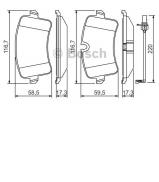 Комплект тормозных колодок BOSCH 0 986 494 488 Комплект тормозных колодок BOSCH 0 986 494 488