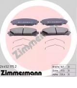 Комплект тормозных колодок ZIMMERMANN 24452.175.2 Комплект тормозных колодок ZIMMERMANN 24452.175.2