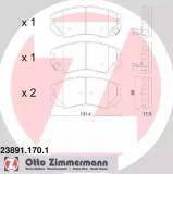 Комплект тормозных колодок ZIMMERMANN 23891.170.1 Комплект тормозных колодок ZIMMERMANN 23891.170.1