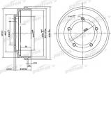 Тормозный барабан PATRON PDR1067 Тормозный барабан PATRON PDR1067
