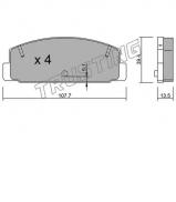 Комплект тормозных колодок TRUSTING 311.0 Комплект тормозных колодок TRUSTING 311.0
