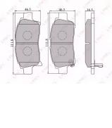 Комплект тормозных колодок LYNXauto BD-7519 Комплект тормозных колодок LYNXauto BD-7519