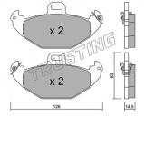 Комплект тормозных колодок TRUSTING 650.0 Комплект тормозных колодок TRUSTING 650.0