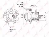 Комплект подшипника LYNXauto WH-1225 Комплект подшипника LYNXauto WH-1225
