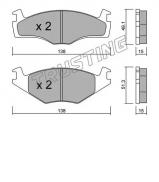 Комплект тормозных колодок TRUSTING 047.0 Комплект тормозных колодок TRUSTING 047.0