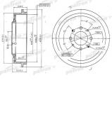 Тормозный барабан PATRON PDR1156 Тормозный барабан PATRON PDR1156