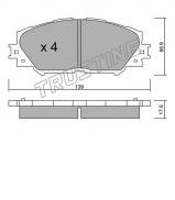 Комплект тормозных колодок TRUSTING 763.0 Комплект тормозных колодок TRUSTING 763.0