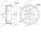 Тормозный барабан PATRON PDR1056 Тормозный барабан PATRON PDR1056