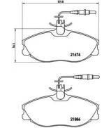 Комплект тормозных колодок BREMBO P 61 057 Комплект тормозных колодок BREMBO P 61 057