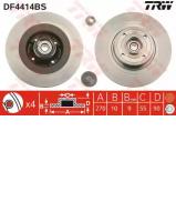 Тормозной диск TRW DF4414BS Тормозной диск TRW DF4414BS