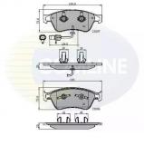 Комплект тормозных колодок COMLINE CBP11740 Комплект тормозных колодок COMLINE CBP11740