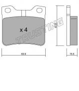 Комплект тормозных колодок TRUSTING 199.1 Комплект тормозных колодок TRUSTING 199.1