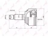Шарнирный комплект LYNXauto CO-3649 Шарнирный комплект LYNXauto CO-3649
