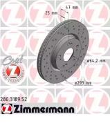 Тормозной диск ZIMMERMANN 280.3189.52