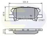 Комплект тормозных колодок COMLINE CBP01279 Комплект тормозных колодок COMLINE CBP01279