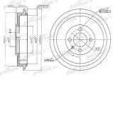Тормозный барабан PATRON PDR1615 Тормозный барабан PATRON PDR1615