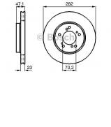 Тормозной диск BOSCH 0 986 478 667