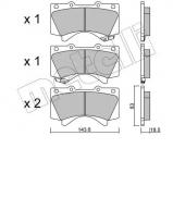 Комплект тормозных колодок METELLI 22-0821-0 Комплект тормозных колодок METELLI 22-0821-0