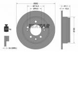 Тормозной диск TEXTAR 92161703 Тормозной диск TEXTAR 92161703